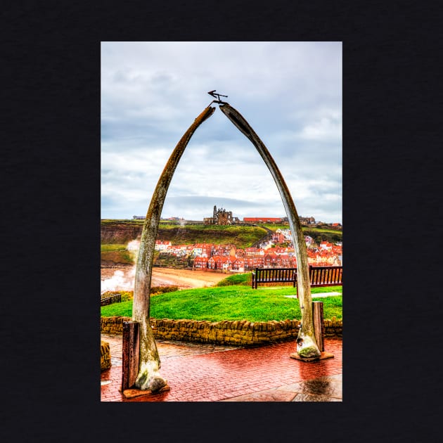 Whitby Whale Bones Arch Framing Whitby Abbey And Church by tommysphotos